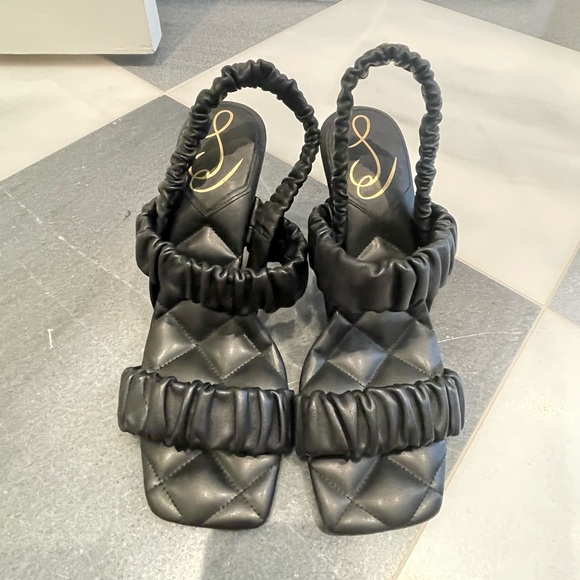 Sam Edelman Marlena Heeled Sandal Black Size 8 - Picture 3 of 7